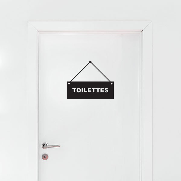 Stickers Panneau toilettes - Stickmywall