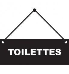 Sticker Panneau toilettes