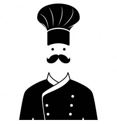 Sticker Chef avec toque