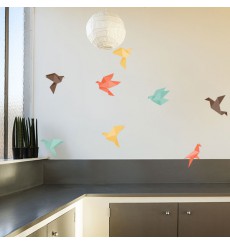 Sticker Oiseaux origami